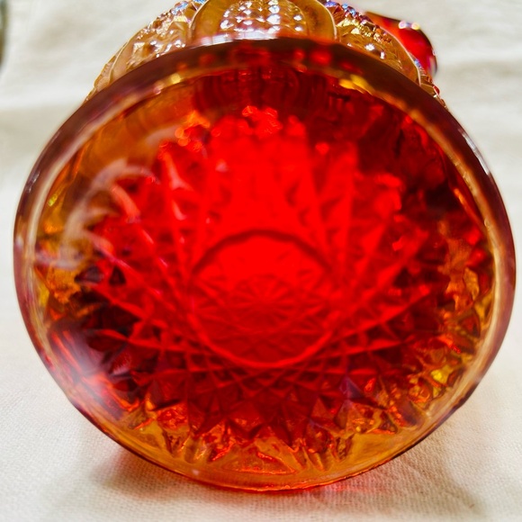 Vintage Indiana carnival glass iridescent cream pitcher. Mint condition. - Picture 4 of 5